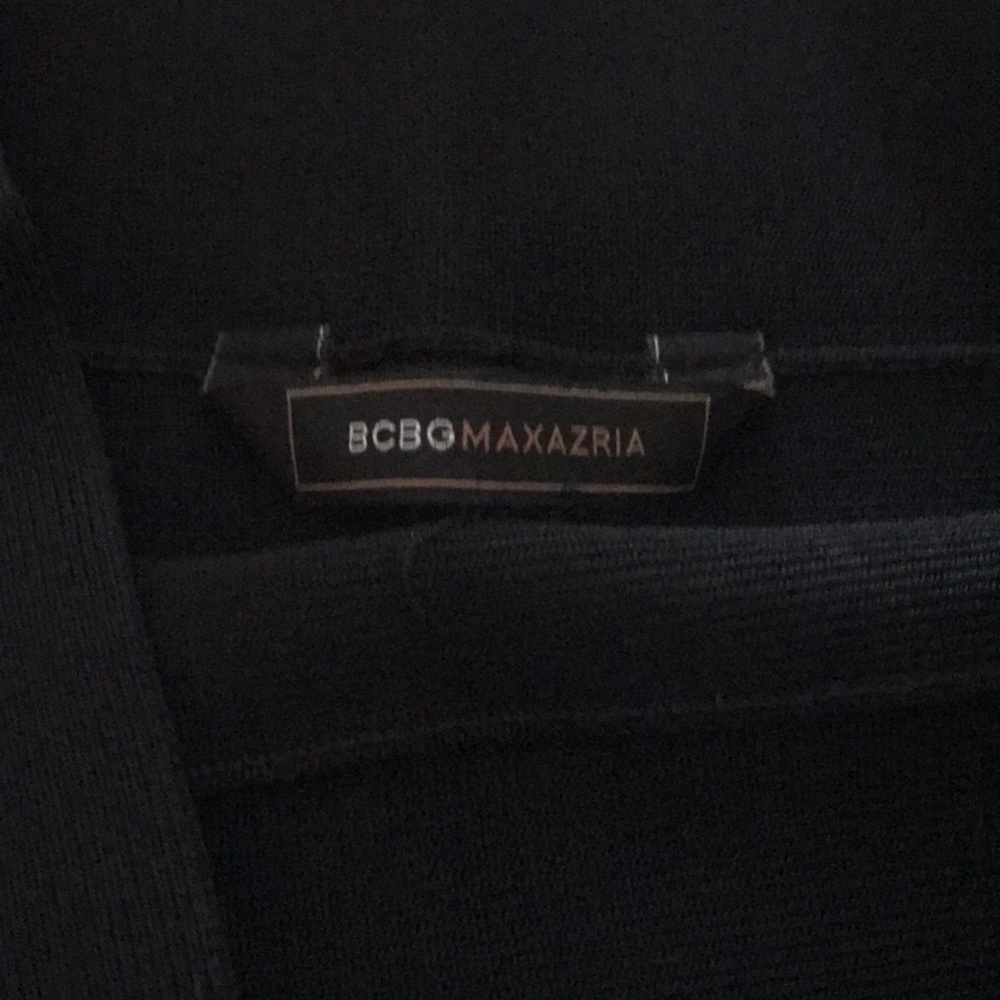 BCBGMAXAZRIA BLACK BANDAGE SKIRT - Picture 2 of 4
